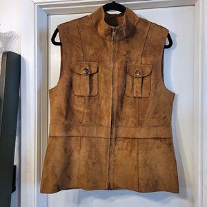Lauren Ralph Lauren Suede Vest Size L